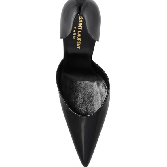 Saint Laurent Patent Leather d’Orsay Pumps – Black – Size 38.5 - Picture 3 of 9